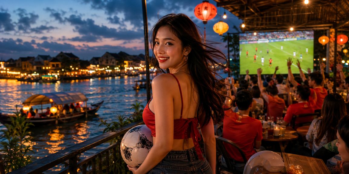 Cảnh sân vận động và cá cược bóng đá tại Sài Gòn